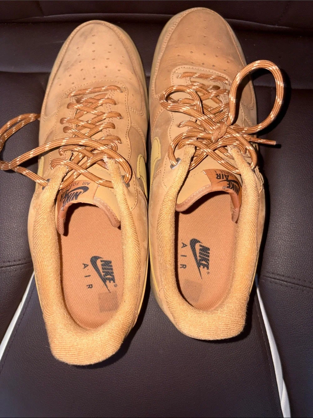Nike Men's Low-Top Suede Sneakers in Tan